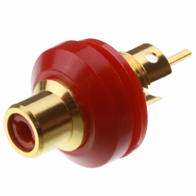 Monacor RCA Socket Red T-706GI-RT