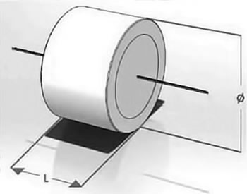 Mundorf M-Cap Supreme EVO capacitor dimensions - length by diameter, see size details above.