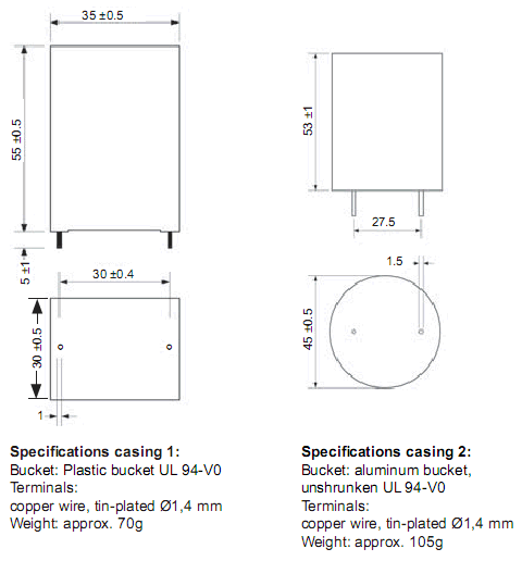 Mundorf TubeCap Size Guide.