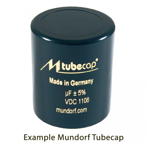 100uF 550V DC Mundorf Tubecap Capacitor