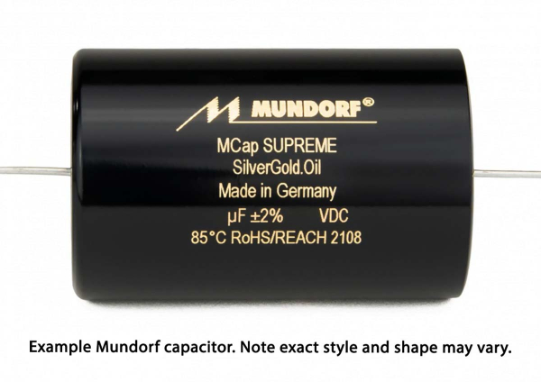 Mundorf 1.5uF 1000V Supreme Silver Gold Oil Capacitor