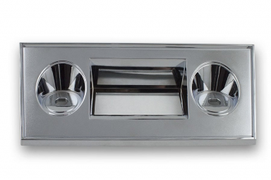 RetroSound 01111 Chrome Faceplate 1966-1967 Chevy Nova or Chevy II Style