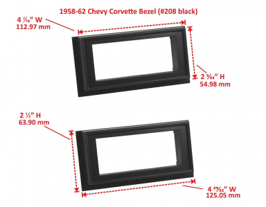 RetroSound Bezel 208 Black Large GM Style
