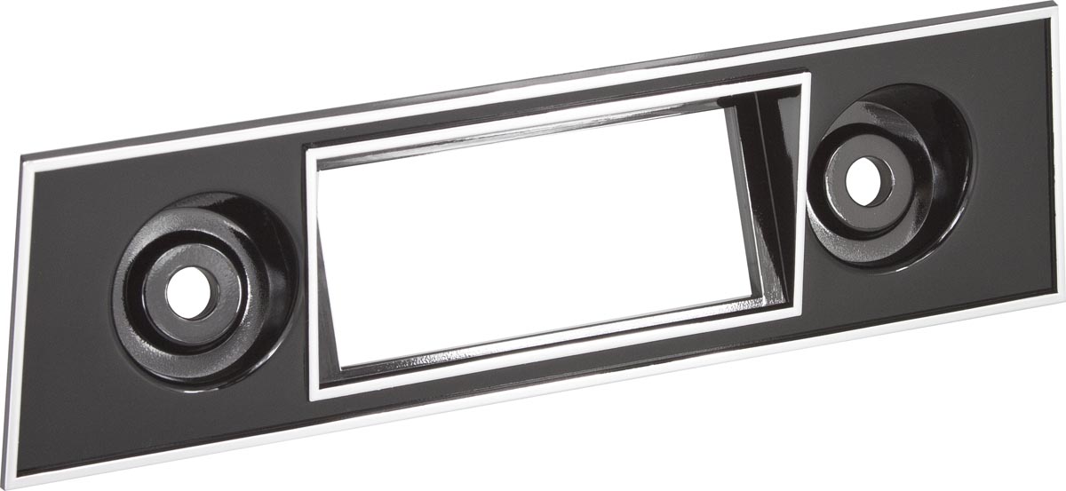 RetroSound Faceplate 401 196885 Chev Camaro Style Black Chrome Trim