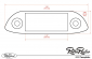 RetroSound Faceplate 411 Black Porsche 356