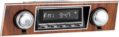 RetroSound Faceplate 501 V Walnut Chrome Trim
