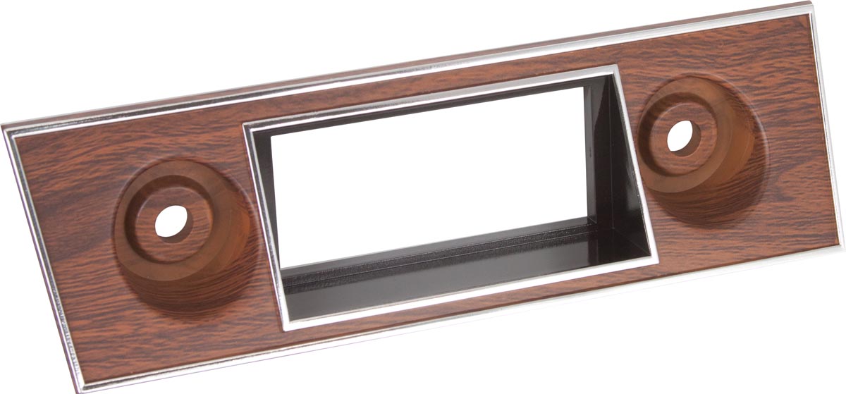 RetroSound Faceplate 501H Walnut Chrome Trim