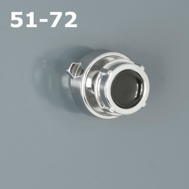 RetroSound Black Dot Chrome Knob Set 51-72