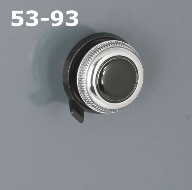 RetroSound Black Dot Chrome Knob Set 53-93
