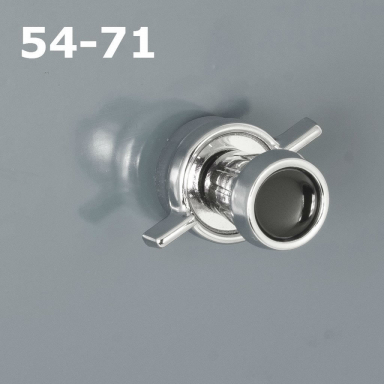 RetroSound Black Dot Chrome Knob Set 54-71