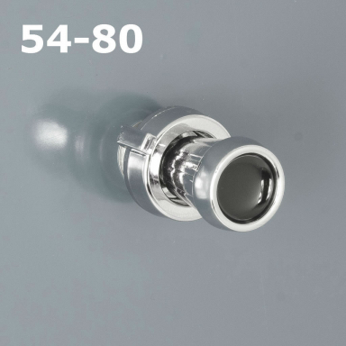 RetroSound Black Dot Chrome Knob Set 54-80