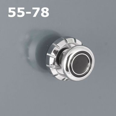 RetroSound Black Dot Chrome Knob Set 55-78