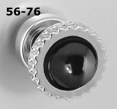 RetroSound Black Dot Chrome Knob Set 56-76