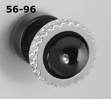 RetroSound Black Dot Chrome Knob Set 56-96