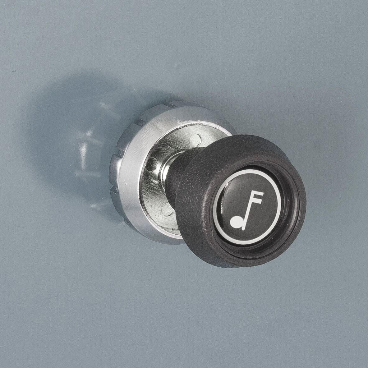 Car Radio Knob Set Black with Chrome lever Rear Knob Symbols