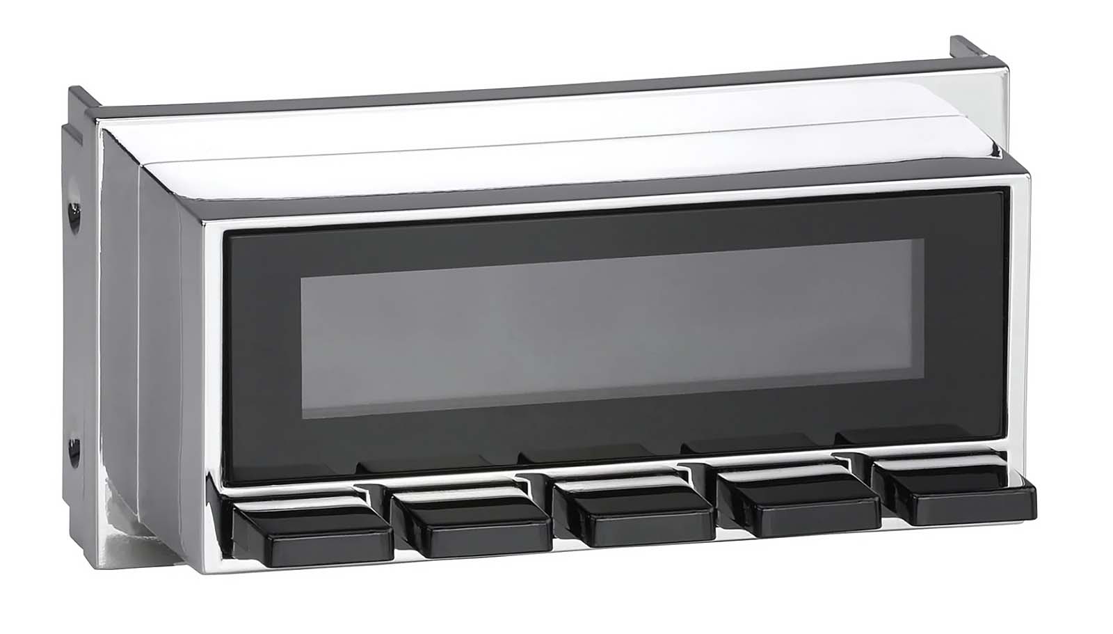 Chrome Trim Black Buttons