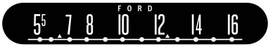 RetroSound Screen Protector SCP-6 Ford Logo Monterey Style