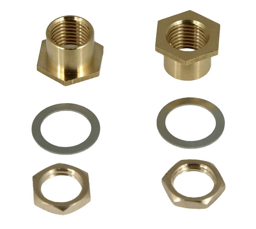 RetroSound Brass Collar Nut Kit to Protect Radio Shafts