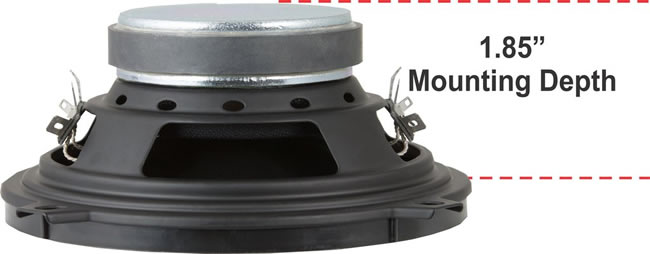 D-52 Speaker Dual Voice Coil - side view.