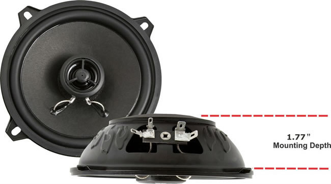 RetroSound R-5252N 5.25 Inch 2-Way Ultra-thin Speaker