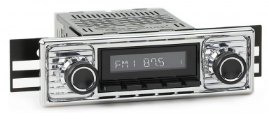 RetroSound Radio Jaguar MK Series 1961-1966 Chrome Scallop Style