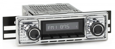 RetroSound Radio Jaguar XK Series 1961-1971 Chrome Style