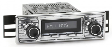 RetroSound Radio Mercedes Benz 1955-1965 Chrome Scallop Style