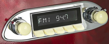 RetroSound Porsche 356 1950-1965 Ivory DAB+ Radio | BT & USB Options