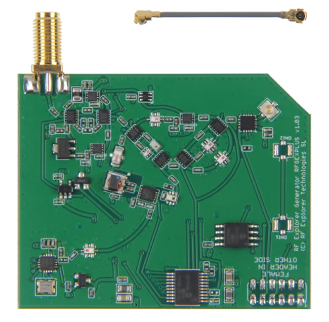 RF Explorer Signal Generator Expansion Board top view.