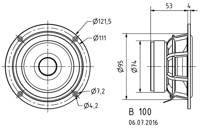 Loudspeaker Driver Dimensions and Measurements - all dimensions in mm (approx.)