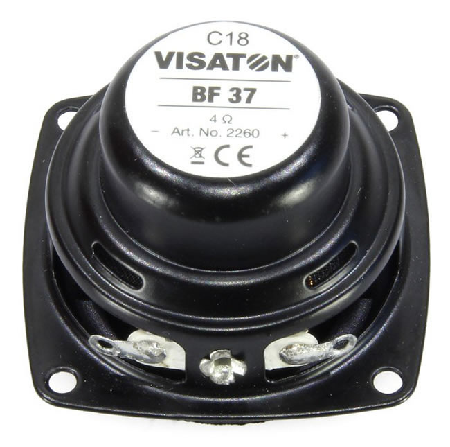 Visaton BF 37 - 4 Ohm 3.7 cm or 1.5" fullrange speaker rear view