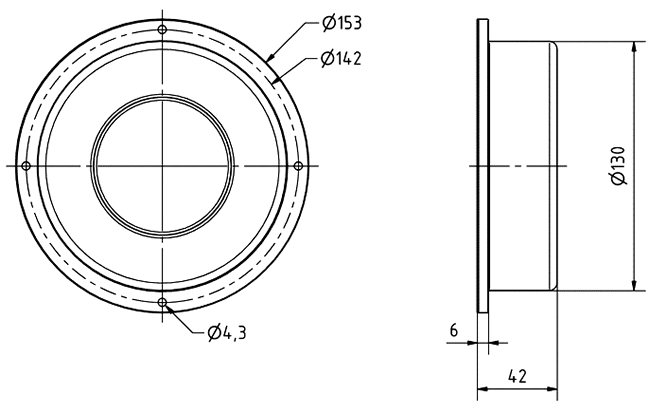 Loudspeaker Driver Dimensions and Measurements - all dimensions in mm (approx.)