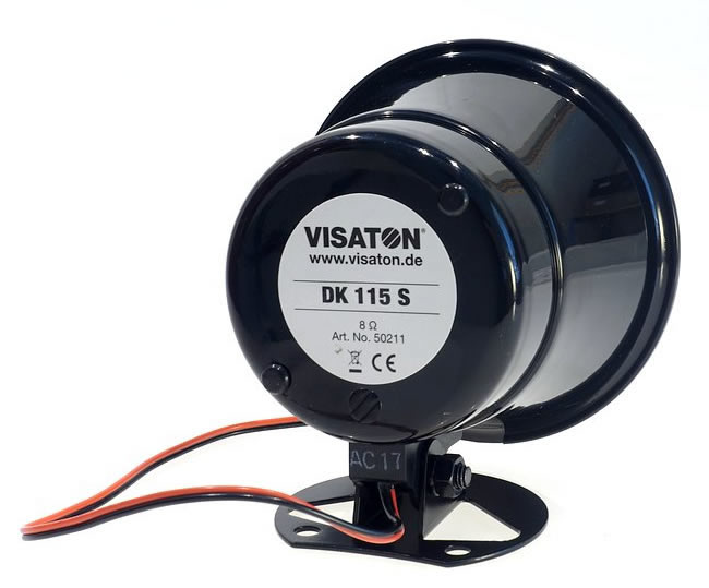 Visaton DK115S - 8 Ohm Re-entrant Horn - rear view.