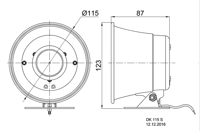 Loudspeaker Driver Dimensions and Measurements - all dimensions in mm (approx.)