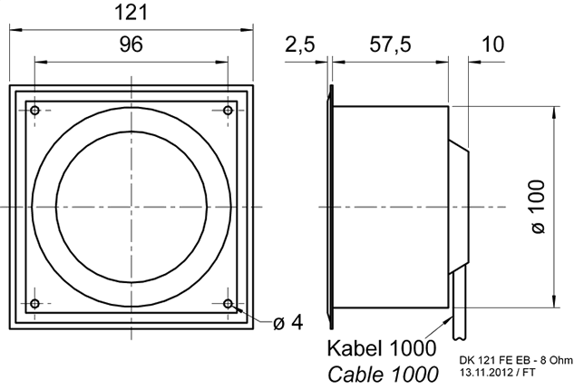 Loudspeaker Driver Dimensions and Measurements - all dimensions in mm (approx.)