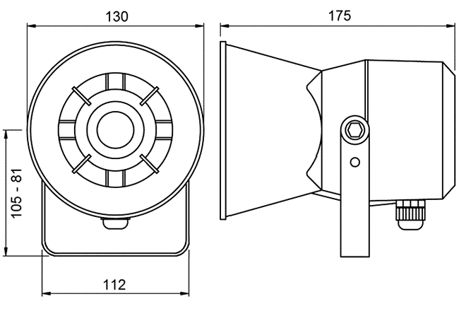 Loudspeaker Driver Dimensions and Measurements - all dimensions in mm (approx.)