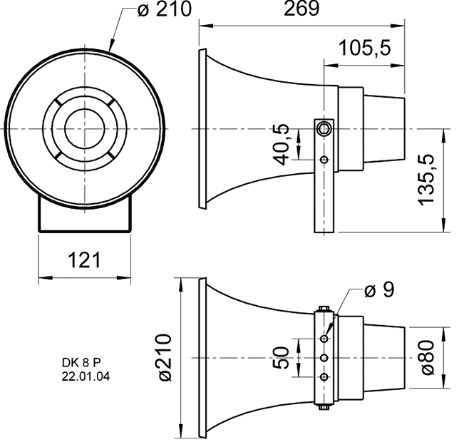 Loudspeaker Driver Dimensions and Measurements - all dimensions in mm (approx.)