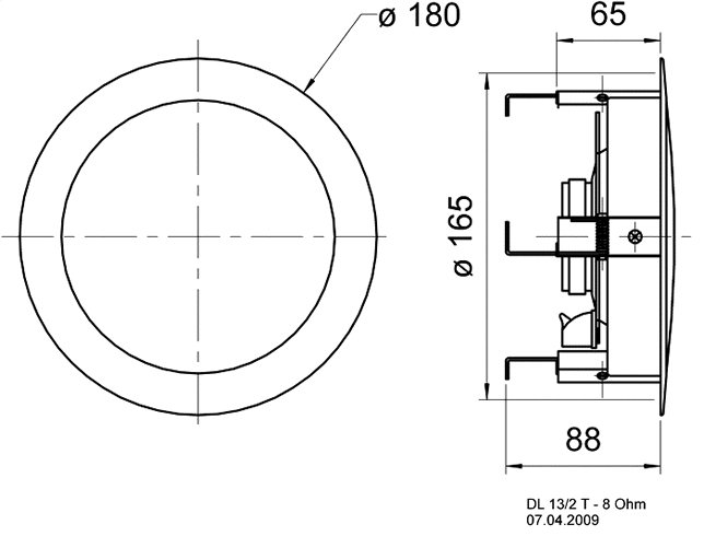 Loudspeaker Driver Dimensions and Measurements - all dimensions in mm (approx.)