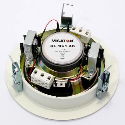 Visaton DL18/1AB - 100V Ceiling Speaker, rear view.