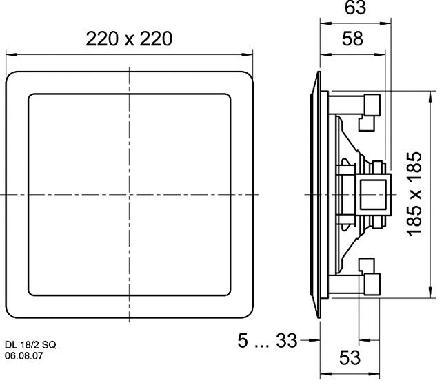 Loudspeaker Driver Dimensions and Measurements - all dimensions in mm (approx.)