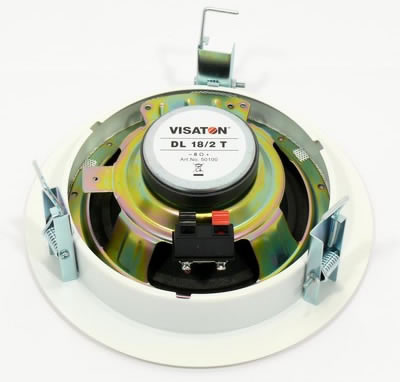 Visaton DL18-2T - 8 Ohm ceiling speaker, rear view.