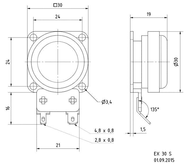 Loudspeaker Driver Dimensions and Measurements - all dimensions in mm (approx.)