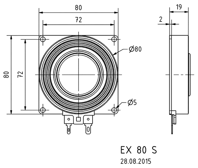 Loudspeaker Driver Dimensions and Measurements - all dimensions in mm (approx.)