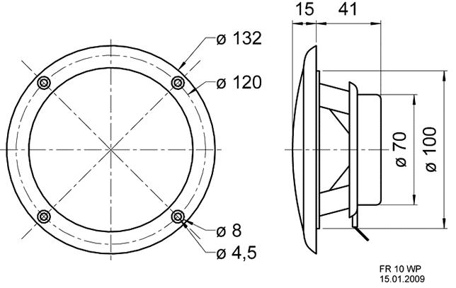 Loudspeaker Driver Dimensions and Measurements - all dimensions in mm (approx.)