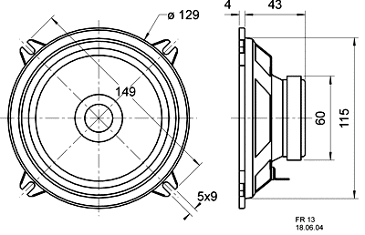 Loudspeaker Driver Dimensions and Measurements - all dimensions in mm (approx.)