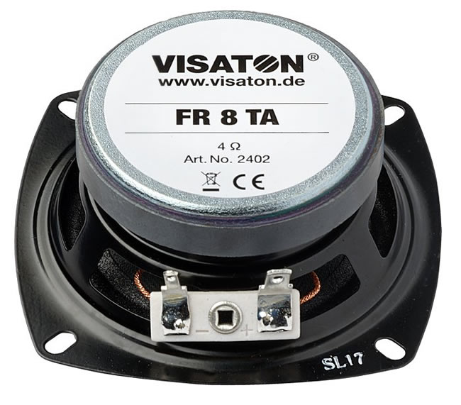 Visaton FR 8 TA - 4 Ohm Fullrange Speaker Driver Rear View