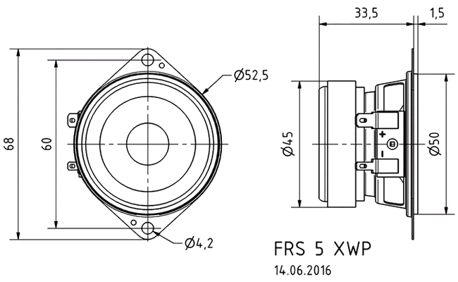 Loudspeaker Driver Dimensions and Measurements - all dimensions in mm (approx.)