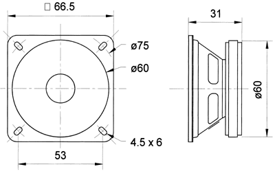 Loudspeaker Driver Dimensions and Measurements - all dimensions in mm (approx.)