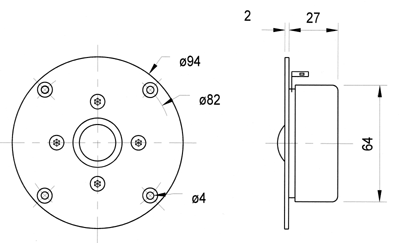 Loudspeaker Driver Dimensions and Measurements - all dimensions in mm (approx.)