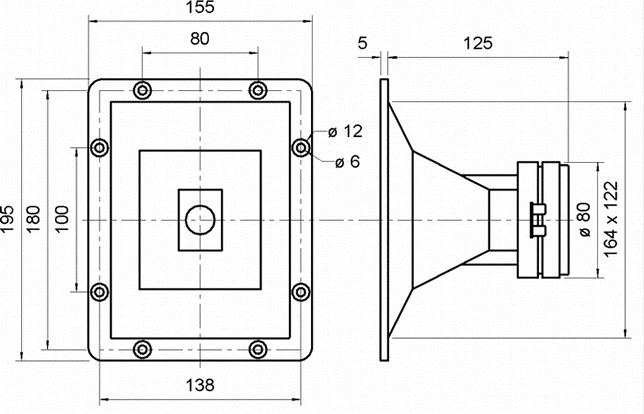 Loudspeaker Driver Dimensions and Measurements - all dimensions in mm (approx.)